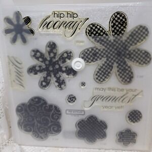 Close To My Heart My Acrylix Hooray Bouquet Stamp Set‎ D1491 Spring